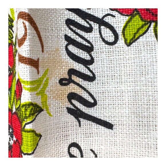 Vintage 1971 Calendar Tea Towel Home & Floral Design Religious Housewarming READ - Picture 9 of 11